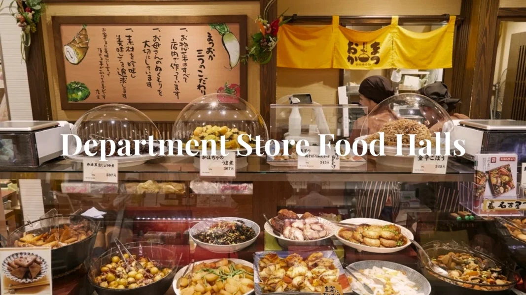 Elaborate food displays at a Tokyo department store food hall (Depachika)