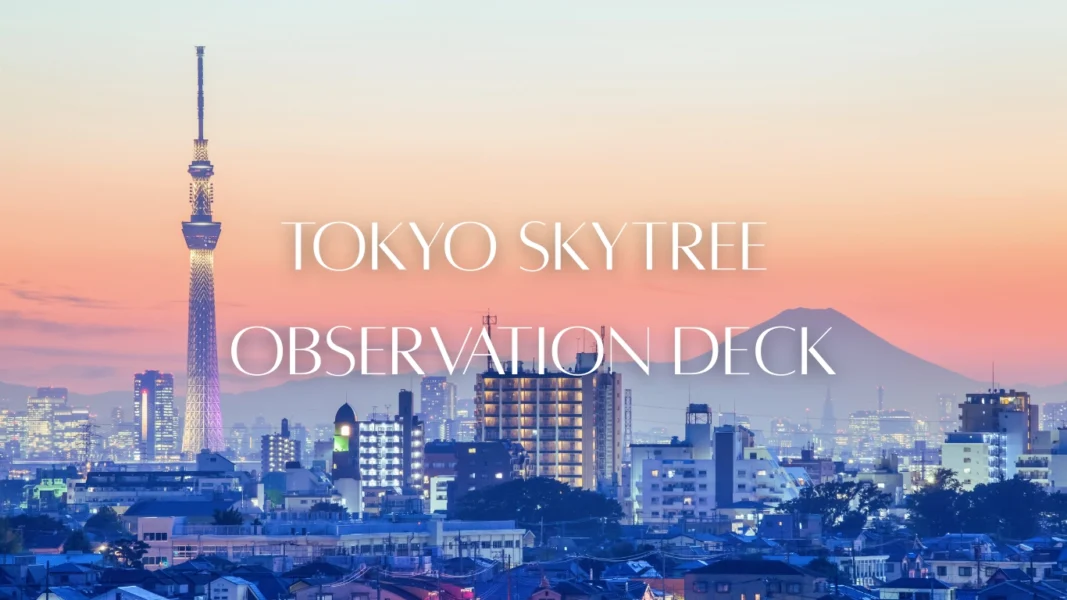 Tokyo Skytree Observation Deck - Stunning panoramic cityscape of Tokyo from world's tallest tower